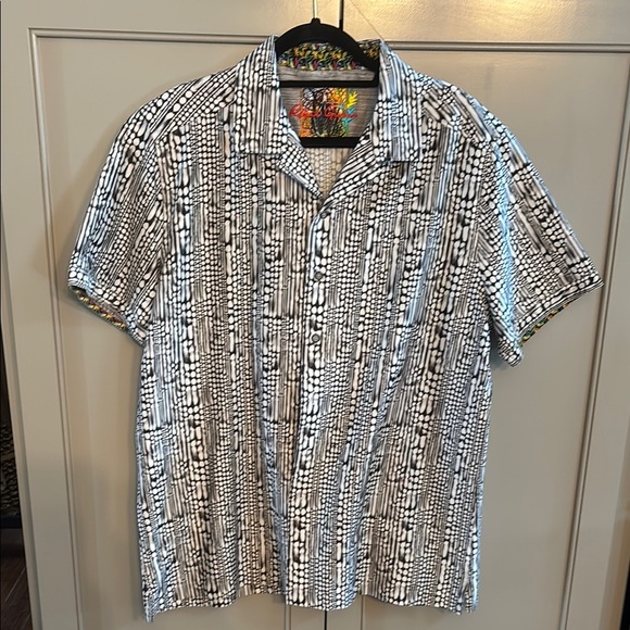 Robert Graham GOLIATH $198 Classic Fit Short Sleeve Shirt XL - Picture 2 of 7